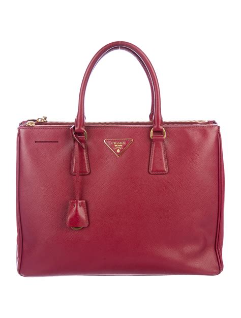 saffiano lux double zip tote